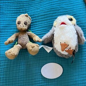 Disney shoulder buddies - Porg and Baby Groot